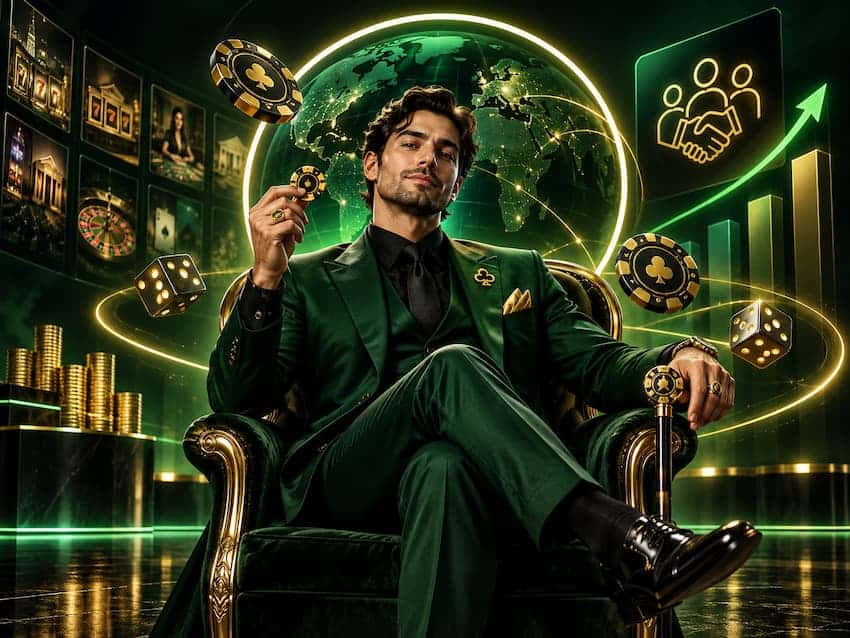AffiliateSlots premium casino affiliate brand character